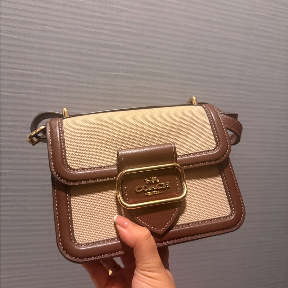 Coach Tan and Brown Crossbody Bag